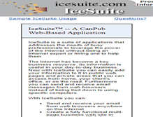 Tablet Screenshot of icesuite.com